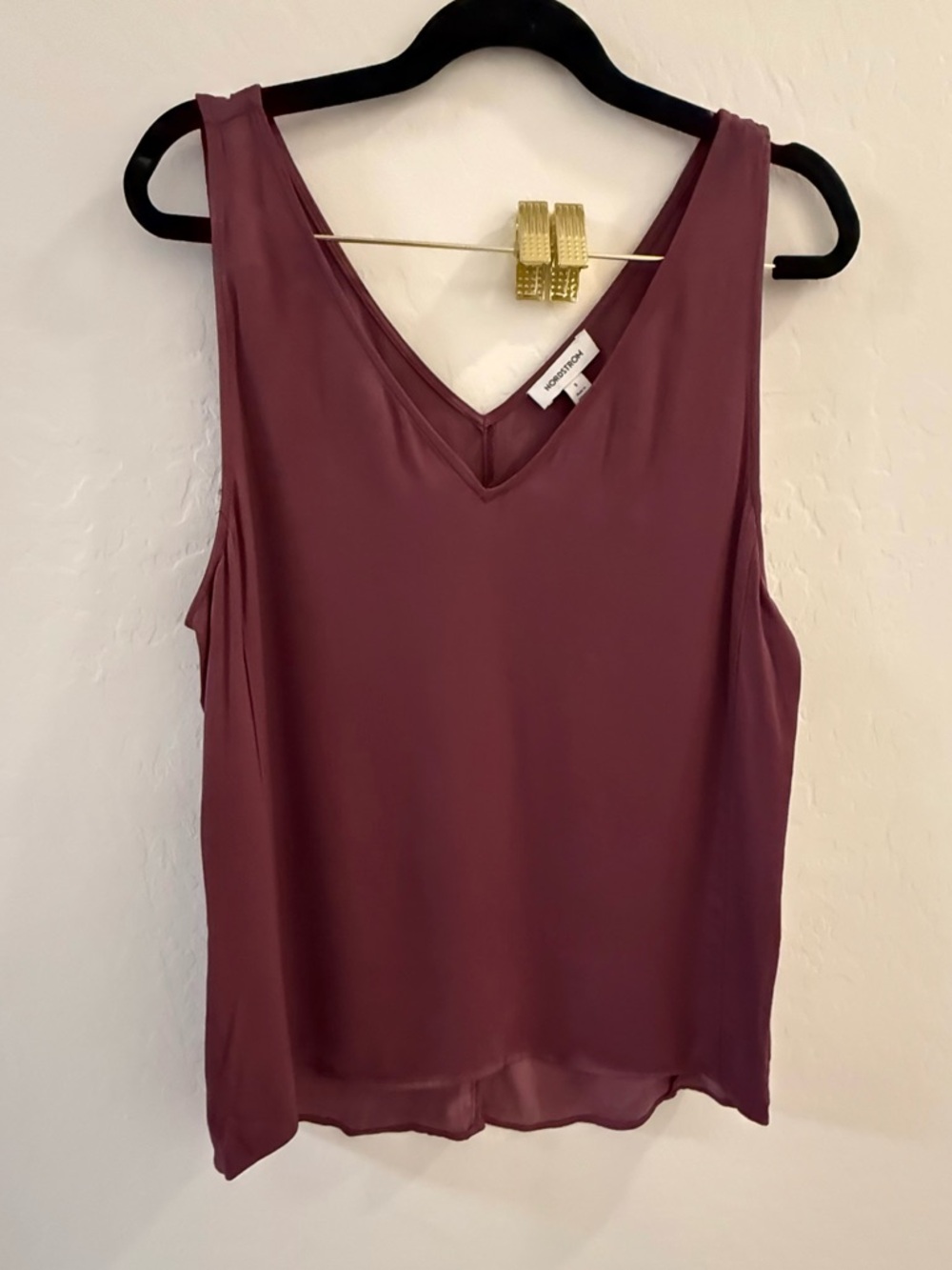NWT Nordstrom Silky v neck tank top